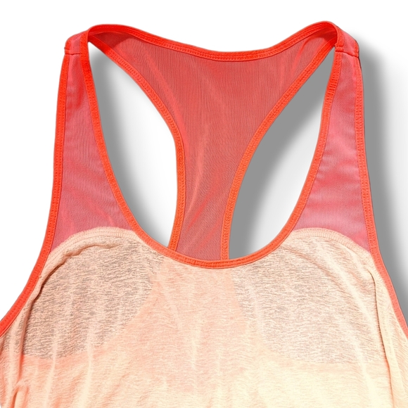 HOLLISTER - Activewear Mesh See Through Racer Back Pink Neon Tank Top - Picture 4 of 10